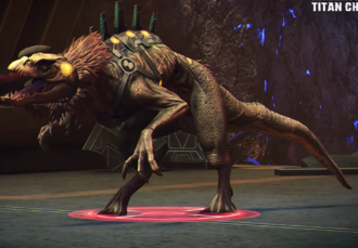 A Corrupted Death Jackal in Godzilla x Kong: Titan Chasers