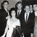 Thomas (far left) with Frank Sinatra