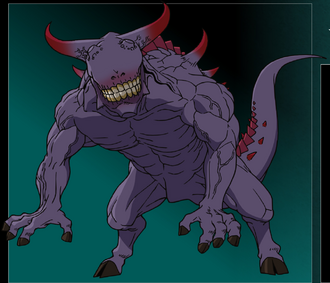 The revived Primigenius Honju's visual from Kaiju No. 8