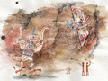 Shobijin cave mural concept art
