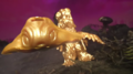 Golden Hedorah launching his Flying Form