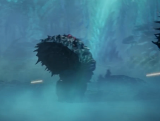 A worm-type Servum in GODZILLA: City on the Edge of Battle