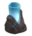 Godzilla shot glass with 3D molded LED base