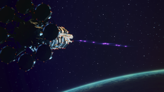 Reconnaissance Drones being launched from the Aratrum in Godzilla: Planet of the Monsters