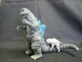 Godzilla 1967 with infant Minilla accessory (blue dorsal fin version)