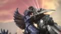 Godzilla battling Gigan