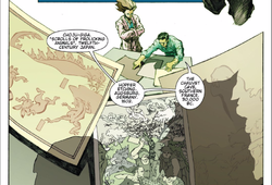 Godzilla's visage in the Chauvet Cave (right, Godzilla: Awakening)