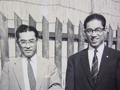 Hidemasa Nagata (right) with Toshio Ikehiro