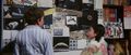 Akio's collage of space images in Gamera vs. Guiron, including an illustration of the Apollo Lunar Module separating from the command and service module and a photo of the Apollo 1 crew
