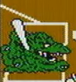 Biollante in one of her earliest video game appearances, Battle Baseball