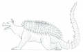 Anguirus artwork from The Official Godzilla Compendium