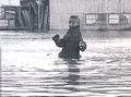 The Fake Godzilla suit being employed as Godzilla's water suit at the end of Terror of Mechagodzilla