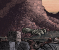Mechagodzilla's arm in Godzilla in Hell #3