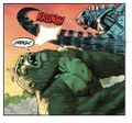 Mechagodzilla using its tail against Beast Boy in Justice League vs. Godzilla vs. Kong
