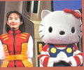 Megumi Odaka with Hello Kitty
