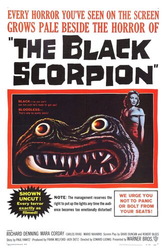 The American poster for The Black Scorpion