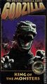 Simitar Godzilla, King of the Monsters! VHS cover