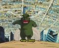 A scene featuring Minilla from Urusei Yatsura