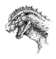 Godzilla head concept art
