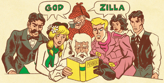 The principal figures of Jay Gatsby's G-Force in Godzilla's Monsterpiece Theatre #2