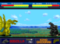 Godzilla faces off with King Ghidorah