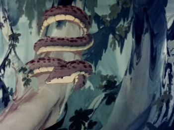 The giant snake in The King Kong Show