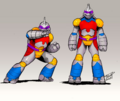 Jet Jaguar x Donatello concept art by Fero Pe