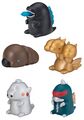Bandai narabundesu gashapons