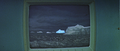 Seahawk's monitor observing the glowing iceberg