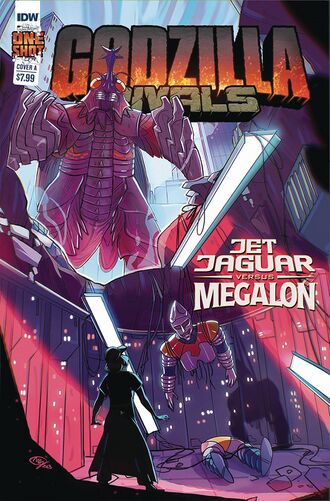 Cover A of Godzilla Rivals: Jet Jaguar Vs. Megalon
