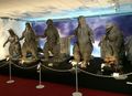 From left to right: FinalGoji, SOSGoji, KiryuGoji, GMKGoji and MireGoji