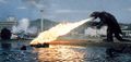 Showa Gamera's fire breath