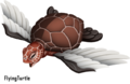 Ununsed flying turtle model