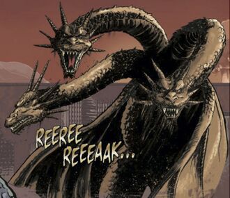 The devilish King Ghidorah in Godzilla in Hell