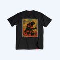 Air Twokyo Godzilla vs. Destoroyah 30th Anniversary Scene Illustration T-Shirt 1 Black