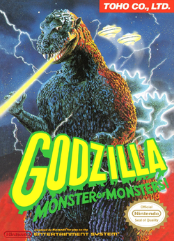 North American box art of Godzilla: Monster of Monsters!