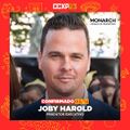 Brazilian announcement confirming Joby Harold's presence at the panel at Comic Con Experience 2023