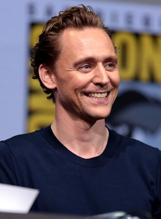 Tom Hiddleston speaking at the 2017 San Diego Comic Con International for "Thor: Ragnarok"