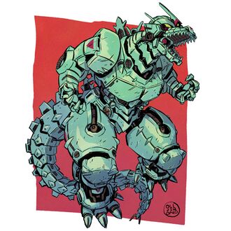 The S.S Mechagodzilla 's Mecha Form in Starship Godzilla
