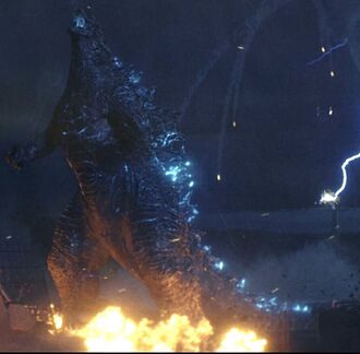 Godzilla Energized in Godzilla x Kong: The New Empire. This image has been brightened.