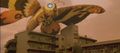 Mothra arrives to fight Godzilla