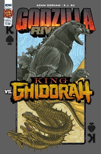 Cover A for Godzilla Rivals: Vs. King Ghidorah by E.J. Su