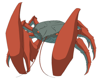 A Trapdoor Crab's model in Skull Island