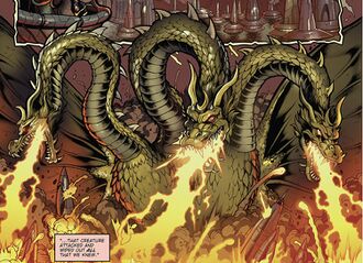 The King Ghidorah that destroyed the Cryogs' home planet.