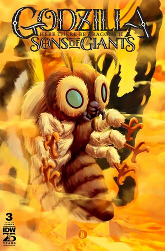 Cover A of Godzilla: Here There Be Dragons II - Sons of Giants #3 by Inaki Miranda