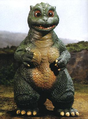 LittleGodzilla, his design heavily influenced by Minilla, from Godzilla vs. SpaceGodzilla