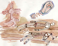 Shobijin cave mural concept art