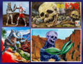 Comparison between Galtan with Antlar, Baltan, and Gold Skull