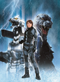 Textless Godzilla Against Mechagodzilla poster