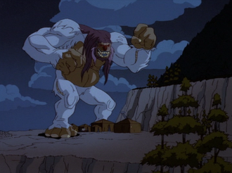 The disguised Robo-Yeti in Godzilla: The Series